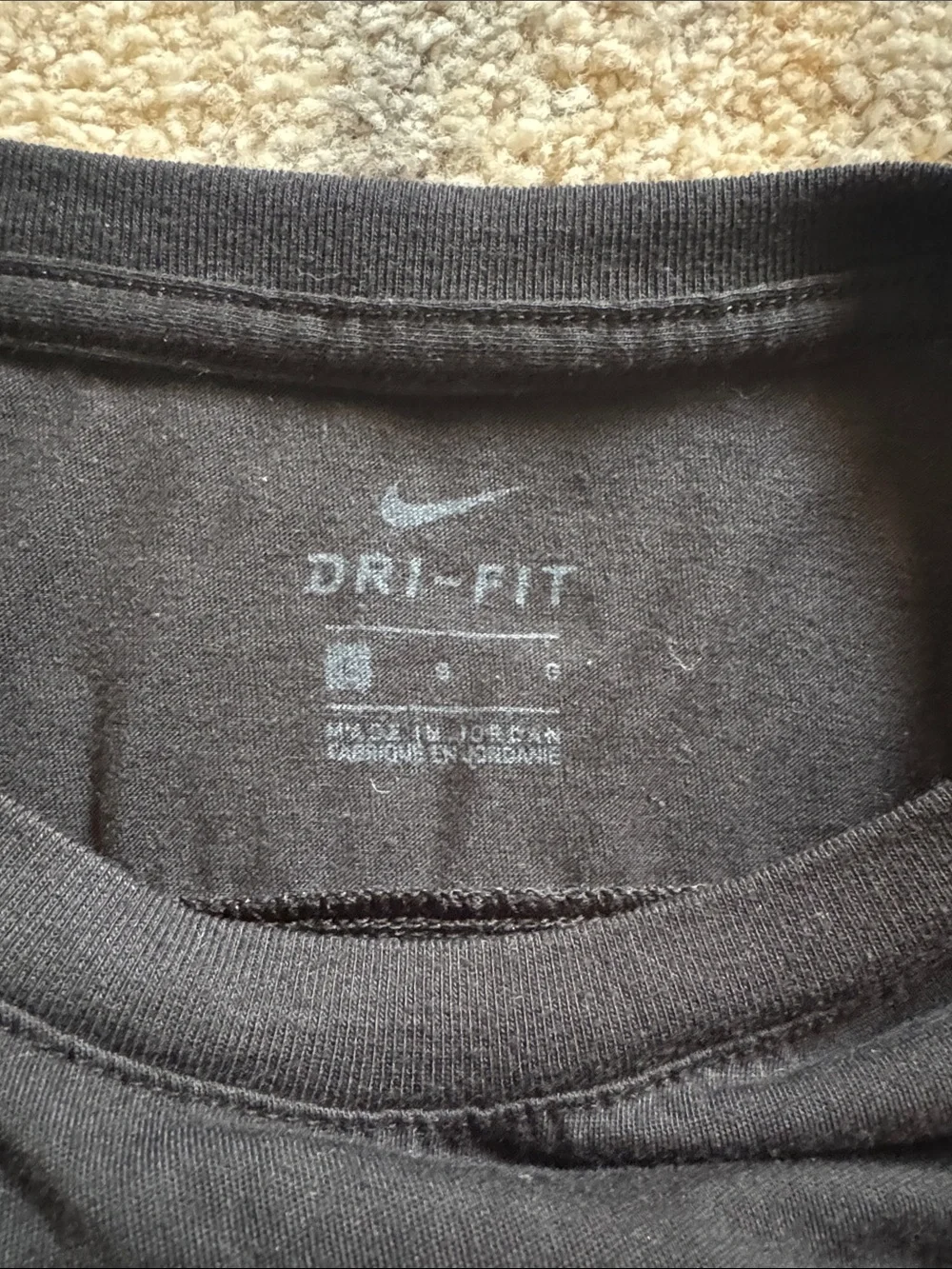 Nike Black Tank Top with White Logo